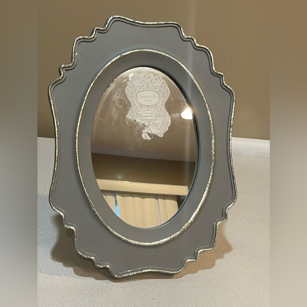 Concepts In Time Dresser Vanity-Wall Mount Framed‎ Mirror-Silver High Light